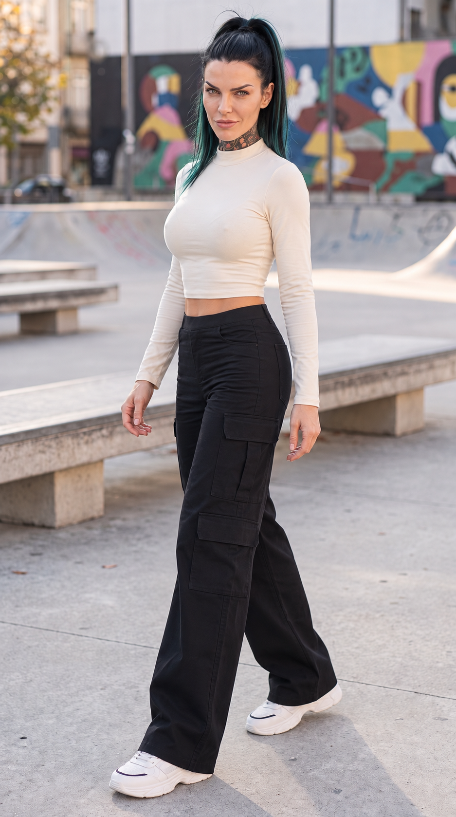 The wide-leg cargos