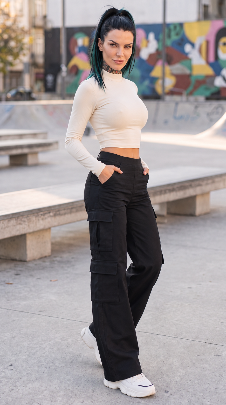 The wide-leg cargos